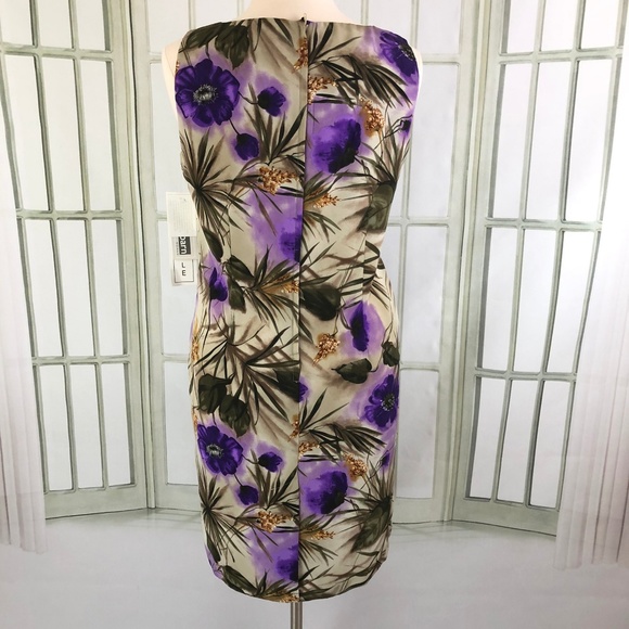 Dressbarn Sleeveless Floral Career Shift Dress - Picture 2 of 8